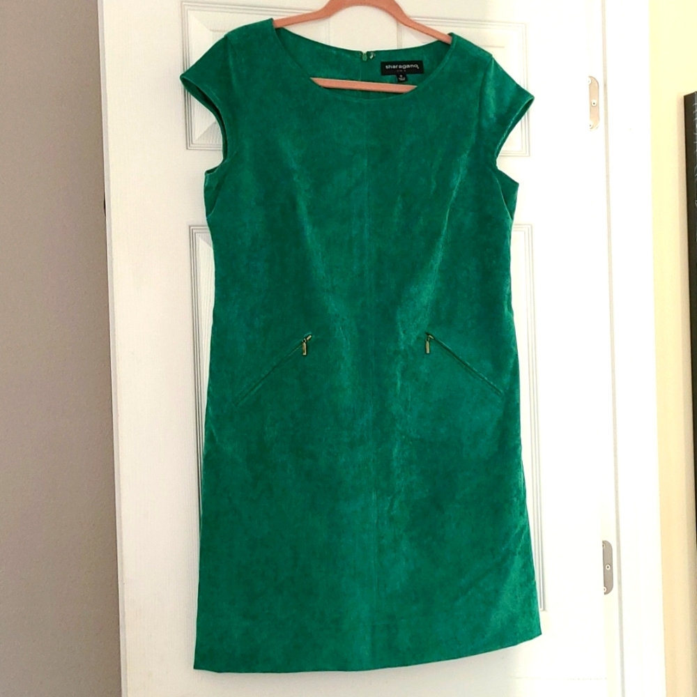 Sharagano corduroy shift dress
